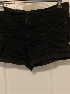 No Boundaries Black Denim Cuffed Jean Shorts